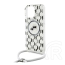 CG Mobile Apple iPhone 16 Pro Max Karl Lagerfeld crossbody k&ch heads (ütésálló, magsafe, nyakpánt) átlátszó