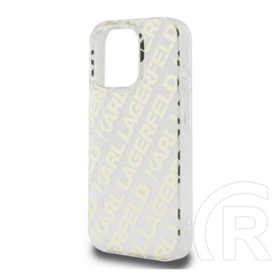 CG Mobile Apple iPhone 16 Pro Max Karl Lagerfeld iml electroplated repeated logo szilikon védő (ütésállóság) arany