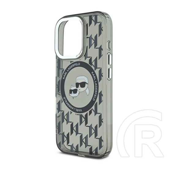 CG Mobile Apple iPhone 16 Pro Max Karl Lagerfeld iml monogram k&ch heads magsafe  (ütésálló, kameravédő, magsafe) fekete