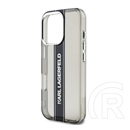 CG Mobile Apple iPhone 16 Pro Max Karl Lagerfeld iml stripe logo szilikon telefonvédő (ütésállóság, kameravédő) fekete