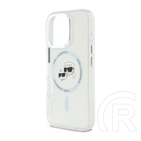 CG Mobile Apple iPhone 16 Pro Max Karl Lagerfeld k&ch heads metal frame magsafe (ütésálló, kameravédő, magsafe) átlátszó