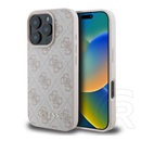 CG Mobile Apple iPhone 16 Pro Max guess 4g metal gold logo műanyag telefonvédő (textil hátlap) rózsaszín