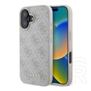 CG Mobile Apple iPhone 16 guess 4g metal gold logo műanyag telefonvédő (textil hátlap) rózsaszín