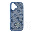 CG Mobile Apple iPhone 16 guess crossbody szilikon telefonvédő (ütésállóság, bőr hatású hátlap + vállpánt) sötétkék