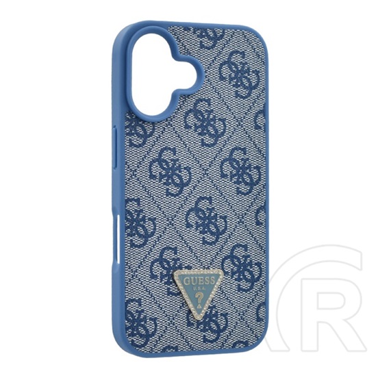 CG Mobile Apple iPhone 16 guess crossbody szilikon telefonvédő (ütésállóság, bőr hatású hátlap + vállpánt) sötétkék