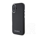 CG Mobile Apple iPhone 16 karl lagerfeld fw metal plate magsafe védő (ütésálló, eco bőr hatású hátlap, magsafe) fekete