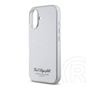 CG Mobile Apple iPhone 16 karl lagerfeld grained pu hotel rsg szilikon védő (ütésálló, bőr hatású hátlap) világosszürke