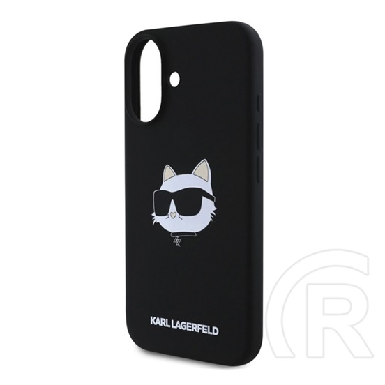 CG Mobile Apple iPhone 16 liquid silicone choupette head magsafe szilikon telefonvédő (ütésállóság, magsafe) fekete