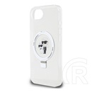 CG Mobile Apple iPhone 16e Karl Lagerfeld ringstand karl and choupette magsafe  (ütésálló, magsafe, kitámasztó) fehér