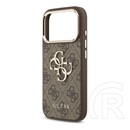 CG Mobile Apple iPhone 17 Pro Max guess 4g big classic logo szilikon védő (ütésállóság, bőr hatású hátlap) barna/arany