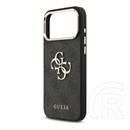 CG Mobile Apple iPhone 17 Pro Max guess 4g big classic logo szilikon védő (ütésállóság, bőr hatású hátlap) fekete/arany