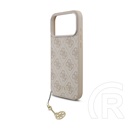 CG Mobile Apple iPhone 17 Pro Max guess 4g charms műanyag telefonvédő (textil hátlap, telefondísz) rózsaszín