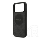 CG Mobile Apple iPhone 17 Pro Max guess 4g circle classic logo szilikon védő (ütésálló, textil hátlap, magsafe) fekete