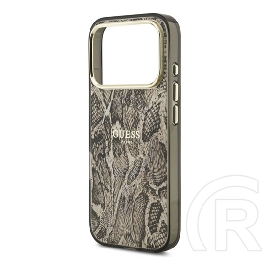 CG Mobile Apple iPhone 17 Pro Max guess python pattern magsafe védő (magsafe, leopárd minta) világosbarna
