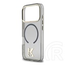 CG Mobile Apple iPhone 17 Pro Max karl lagerfeld iml glitter k head logo védő (ütésálló, műanyag hátlap, magsafe) fekete