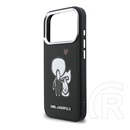 CG Mobile Apple iPhone 17 Pro Max karl lagerfeld karl & choupette back logo (ütésálló, műanyag hátlap, magsafe) fekete