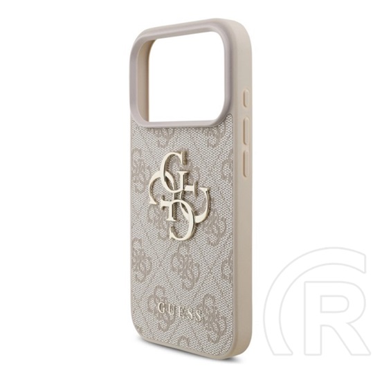 CG Mobile Apple iPhone 17 Pro guess 4g big logo szilikon telefonvédő (ütésállóság, bőr hatású hátlap) rózsaszín