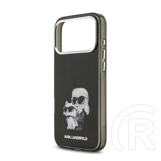 CG Mobile Apple iPhone 17 Pro karl lagerfeld iml aquarelle karl and choupette szilikon védő(ütésálló, kameravédő) fekete