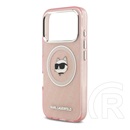 CG Mobile Apple iPhone 17 Pro karl lagerfeld iml choupette head logo védő(ütésálló, kameravédő, magsafe) rózsaszín