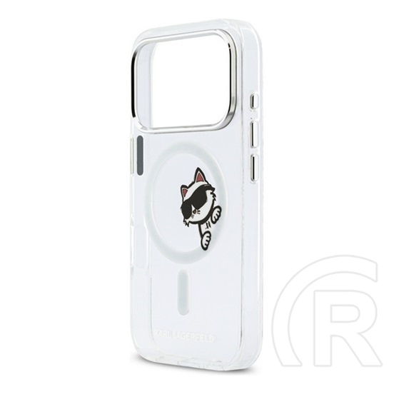 CG Mobile Apple iPhone 17 Pro karl lagerfeld iml peekaboo magsafe védő (ütésálló, légpárnás sarok, magsafe) átlátszó