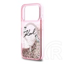 CG Mobile Apple iPhone 17 Pro karl lagerfeld liquid glitter karl script (csillogó, magsafe) rózsaszín
