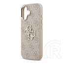 CG Mobile Apple iPhone 17 guess 4g big classic logo szilikon védő (ütésállóság, bőr hatású hátlap) rózsaszín/arany