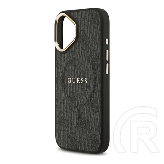 CG Mobile Apple iPhone 17 guess 4g classic logo szilikon telefonvédő (ütésállóság, bőr hatású hátlap) fekete