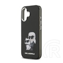 CG Mobile Apple iPhone 17 karl lagerfeld iml aquarelle karl and choupette szilikon védő (ütésállóság, kameravédő) fekete