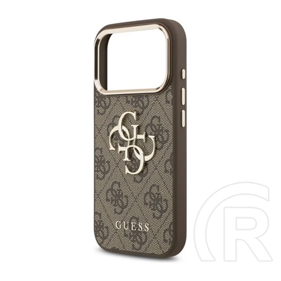 CG Mobile Apple iPhone Air guess 4g big classic logo szilikon telefonvédő (ütésállóság, bőr hatású hátlap) fekete/arany