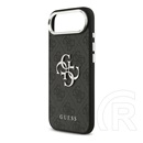 CG Mobile Apple iPhone Air guess 4g big classic logo szilikon telefonvédő (ütésállóság, bőr hatású hátlap) fekete/ezüst