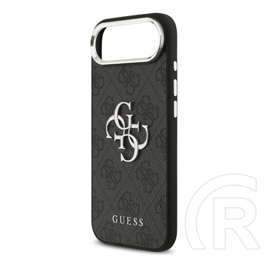 CG Mobile Apple iPhone Air guess 4g big classic logo szilikon telefonvédő (ütésállóság, bőr hatású hátlap) fekete/ezüst