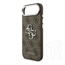 CG Mobile Apple iPhone Air guess 4g big classic logo szilikon védő (ütésállóság, bőr hatású hátlap) sötétbarna/ezüst