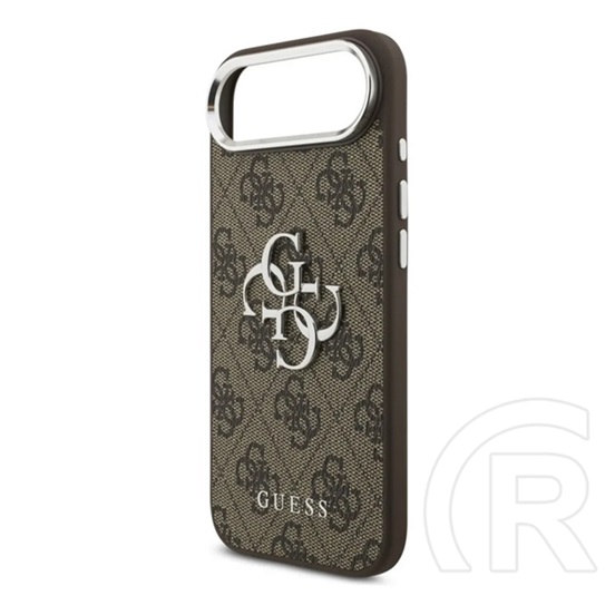 CG Mobile Apple iPhone Air guess 4g big classic logo szilikon védő (ütésállóság, bőr hatású hátlap) sötétbarna/ezüst