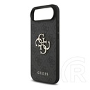 CG Mobile Apple iPhone Air guess 4g big logo szilikon telefonvédő (ütésállóság, bőr hatású hátlap) fekete