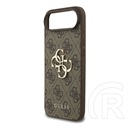 CG Mobile Apple iPhone Air guess 4g big logo szilikon telefonvédő (ütésállóság, bőr hatású hátlap) sötétbarna