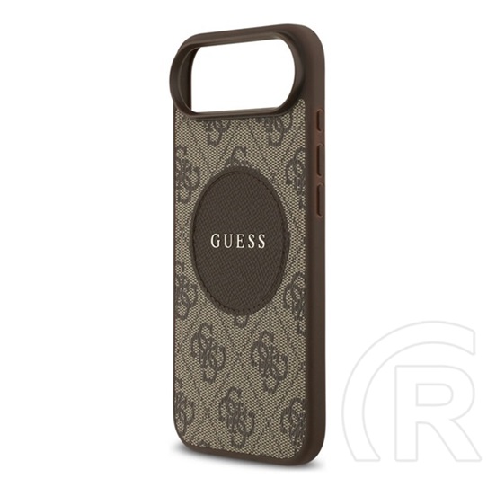 CG Mobile Apple iPhone Air guess 4g circle classic logo szilikon védő (ütésállóság, textil hátlap, magsafe) sötétbarna