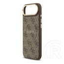 CG Mobile Apple iPhone Air guess 4g classic logo szilikon telefonvédő (ütésállóság, bőr hatású hátlap) sötétbarna