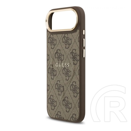 CG Mobile Apple iPhone Air guess 4g classic logo szilikon telefonvédő (ütésállóság, bőr hatású hátlap) sötétbarna