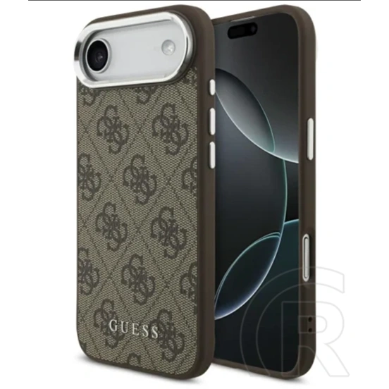 CG Mobile Apple iPhone Air guess 4g magsafe szilikon telefonvédő (ütésállóság, műanyag hátlap) barna