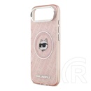 CG Mobile Apple iPhone Air karl lagerfeld iml choupette head logo magsafe védő (ütésálló, kameravédő, magsafe) rózsaszín