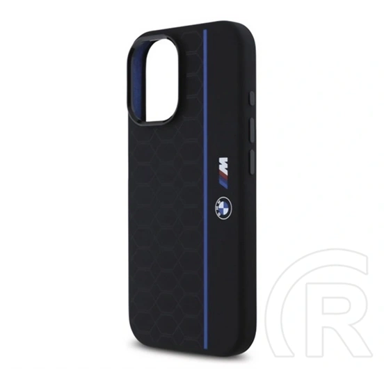 CG Mobile BMW Silicone Hexagon Blue Lines szilikon telefonvédő (műanyag hátlap, kameravédő, magsafe, fekete)