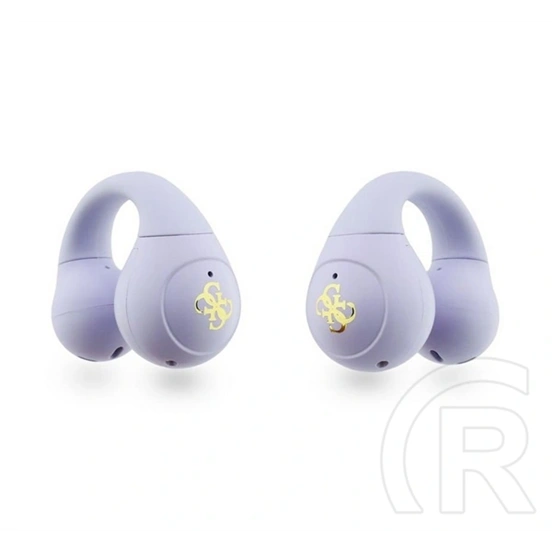 CG Mobile Guess Mini Classic Logo bluetooth fülhallgató sztereo (v6.0, fül mögötti, mikrofon, töltőtok, lila)