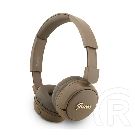 CG Mobile Guess Script Metal Logo bluetooth fejhallgató sztereo (v5.3, mikrofon, IPX4 vízálló, sötétbarna)