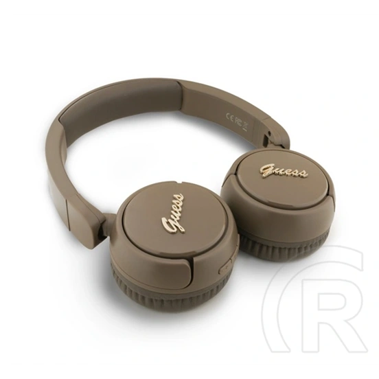 CG Mobile Guess Script Metal Logo bluetooth fejhallgató sztereo (v5.3, mikrofon, IPX4 vízálló, sötétbarna)