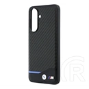 CG Mobile Samsung A37 5G bmw m carbon szilikon telefonvédő (műanyag hátlap, karbon minta, magsafe) fekete