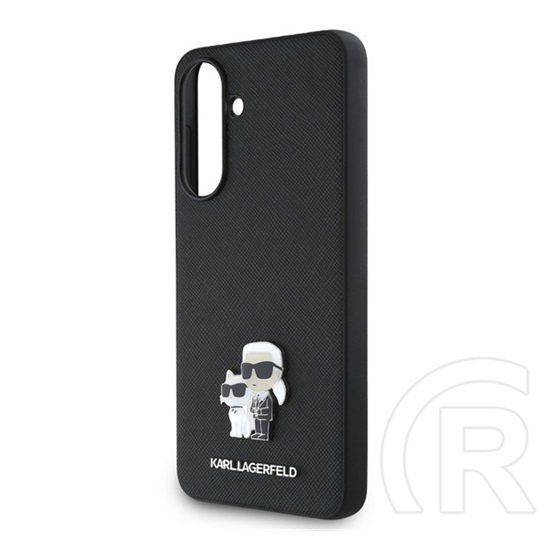 CG Mobile Samsung Galaxy A36 5G (SM-A366) Karl Lagerfeld karl and choupette (ütésálló, bőr hatás hátlap, 3d) fekete
