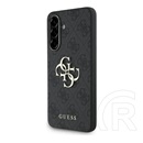 CG Mobile Samsung Galaxy A36 5G (SM-A366) guess pu 4g metal logo case védő (ütésálló, bőr hatású hátlap) sötétszürke