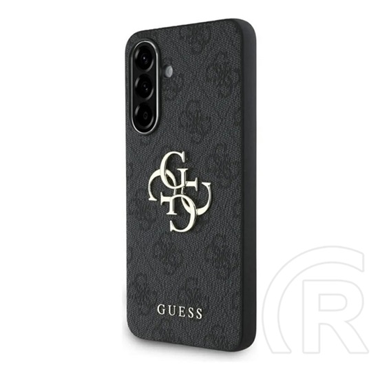 CG Mobile Samsung Galaxy A36 5G (SM-A366) guess pu 4g metal logo case védő (ütésálló, bőr hatású hátlap) sötétszürke