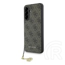 CG Mobile Samsung Galaxy A56 5G (SM-A566) guess 4g charms műanyag telefonvédő (textil hátlap, telefondísz) barna