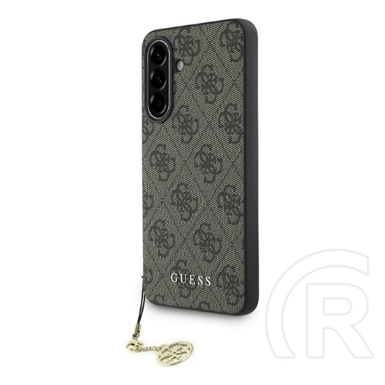 CG Mobile Samsung Galaxy A56 5G (SM-A566) guess 4g charms műanyag telefonvédő (textil hátlap, telefondísz) barna